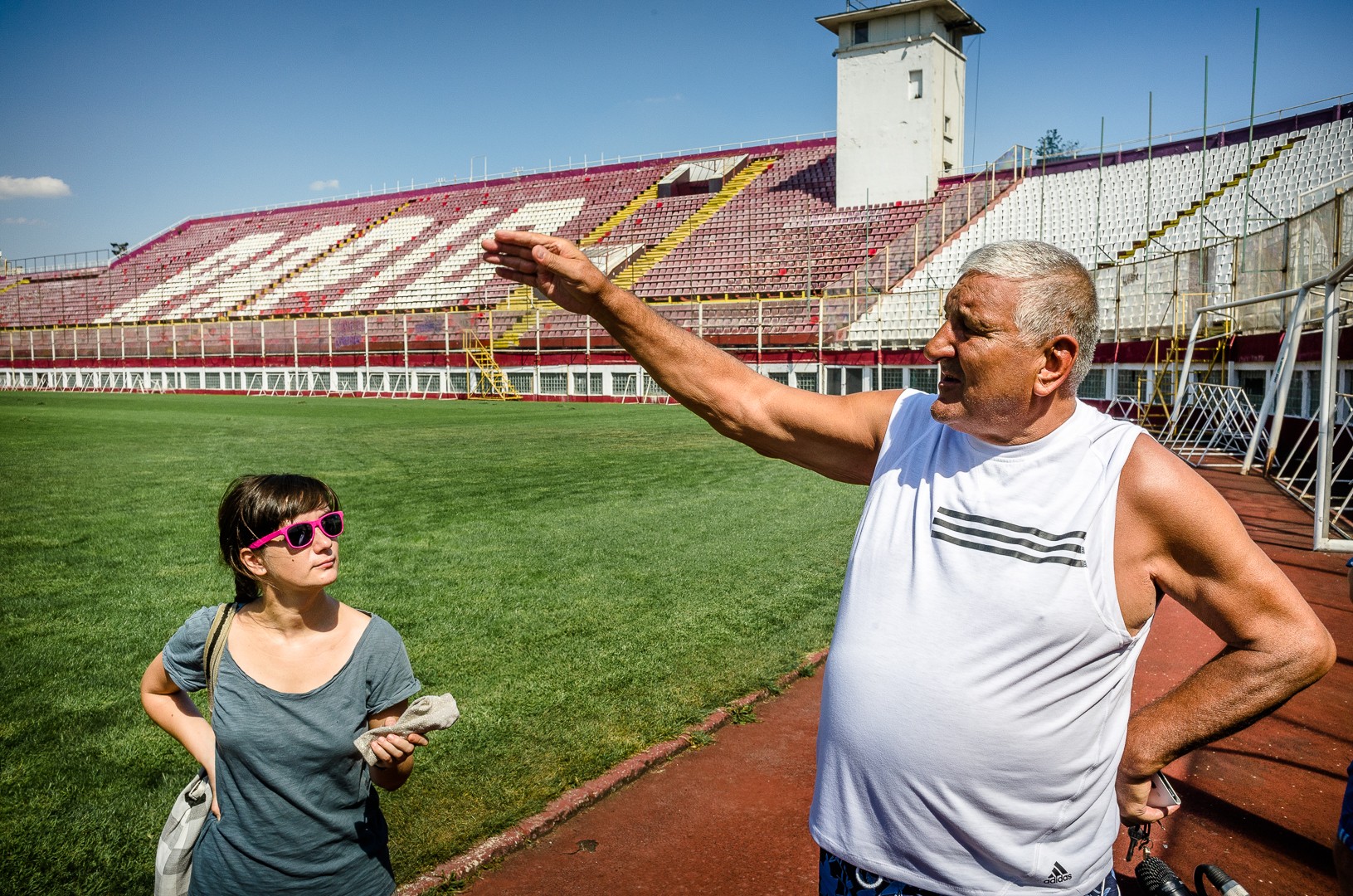 Rică Răducanu, pe fostul stadion Giuleşti, unde a scris istorie