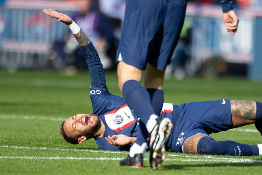 Strigătul de durere a lui Neymar după accidentarea suferită în partida cu Lille 