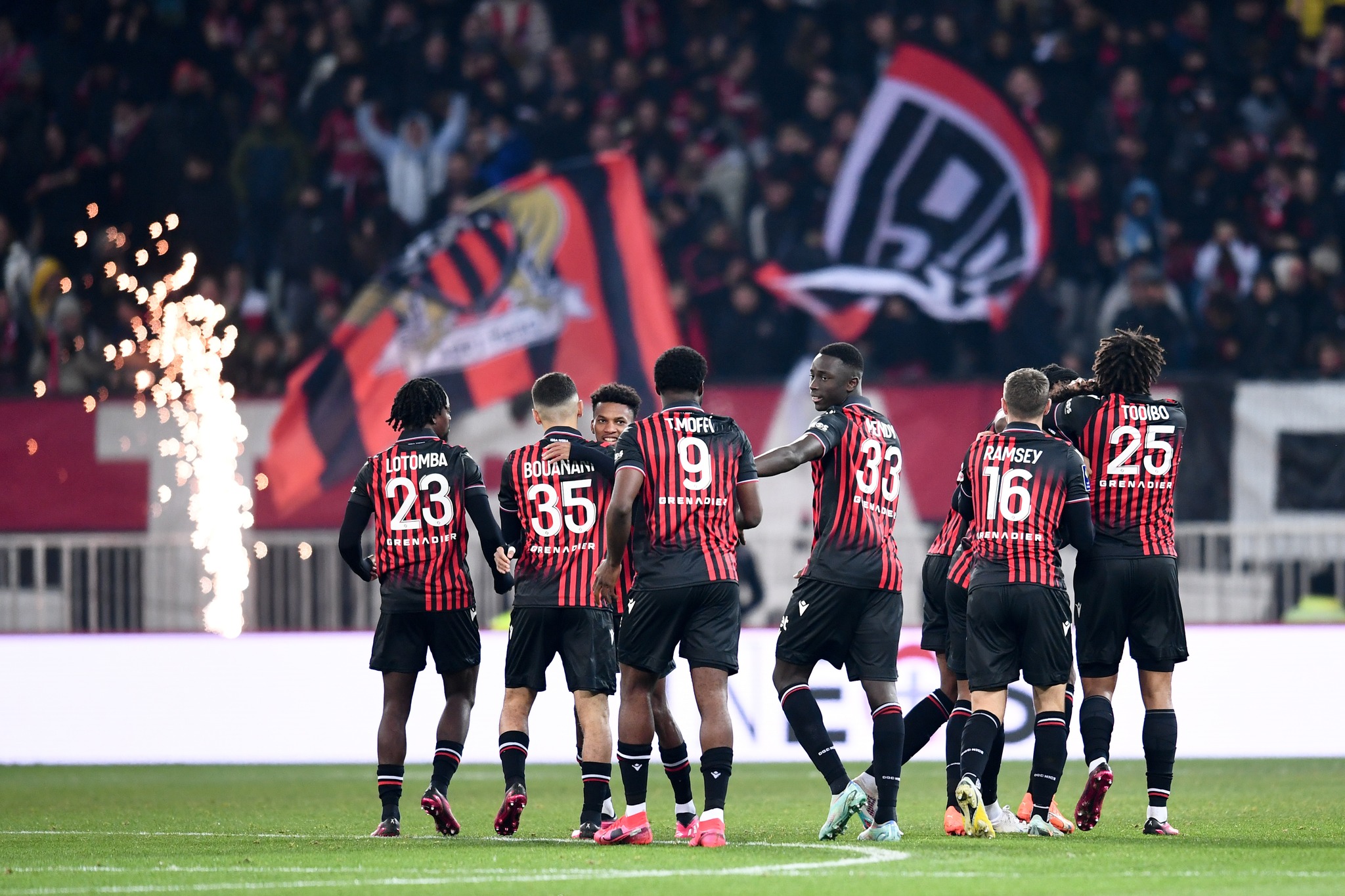 Nice este calificată şi în sferturile Conference League. (Photo by Philippe Lecoeur/FEP/Icon Sport)