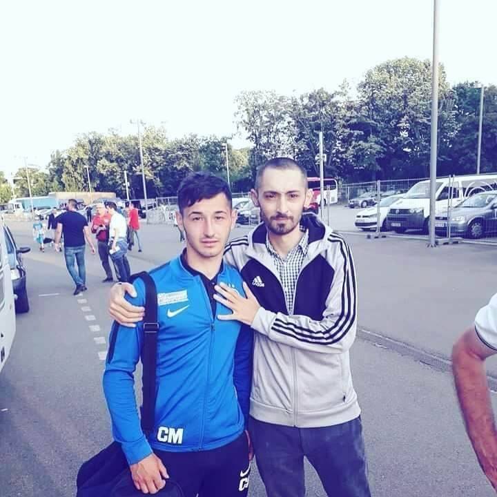 Ștefan Cană, alături de fratele său, Alin