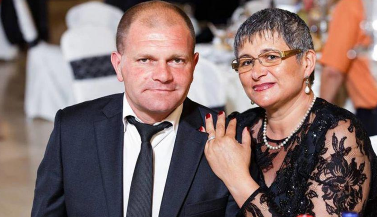 Cornel Şfaiţer alături de soţia sa, decedată în luna decembrie 