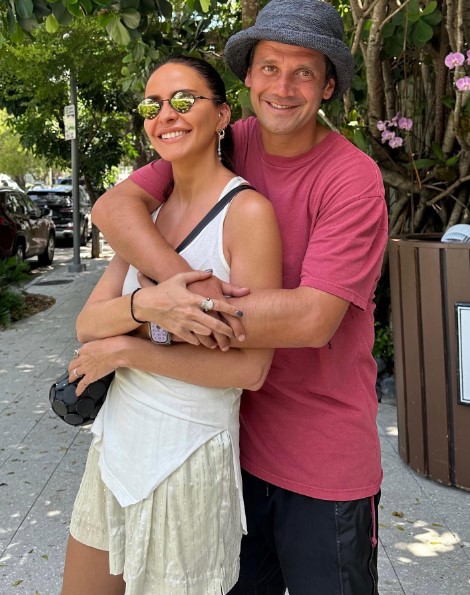 Fotografie rară cu Adelina și Cristi Chivu