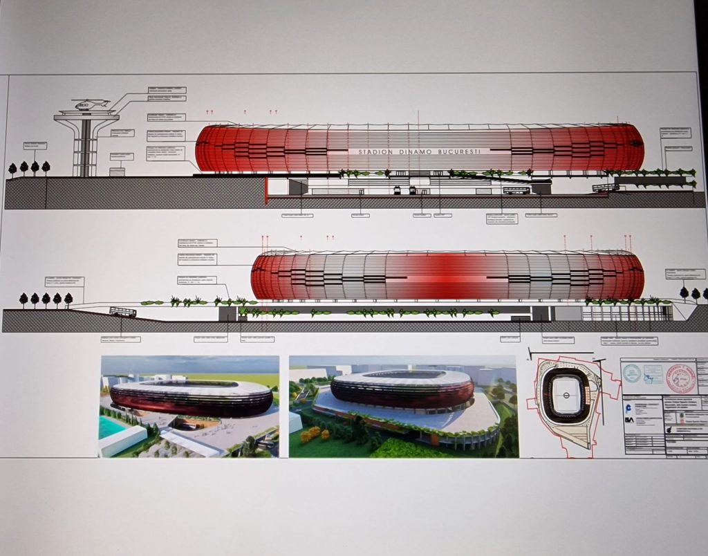 Schița noului stadion Dinamo