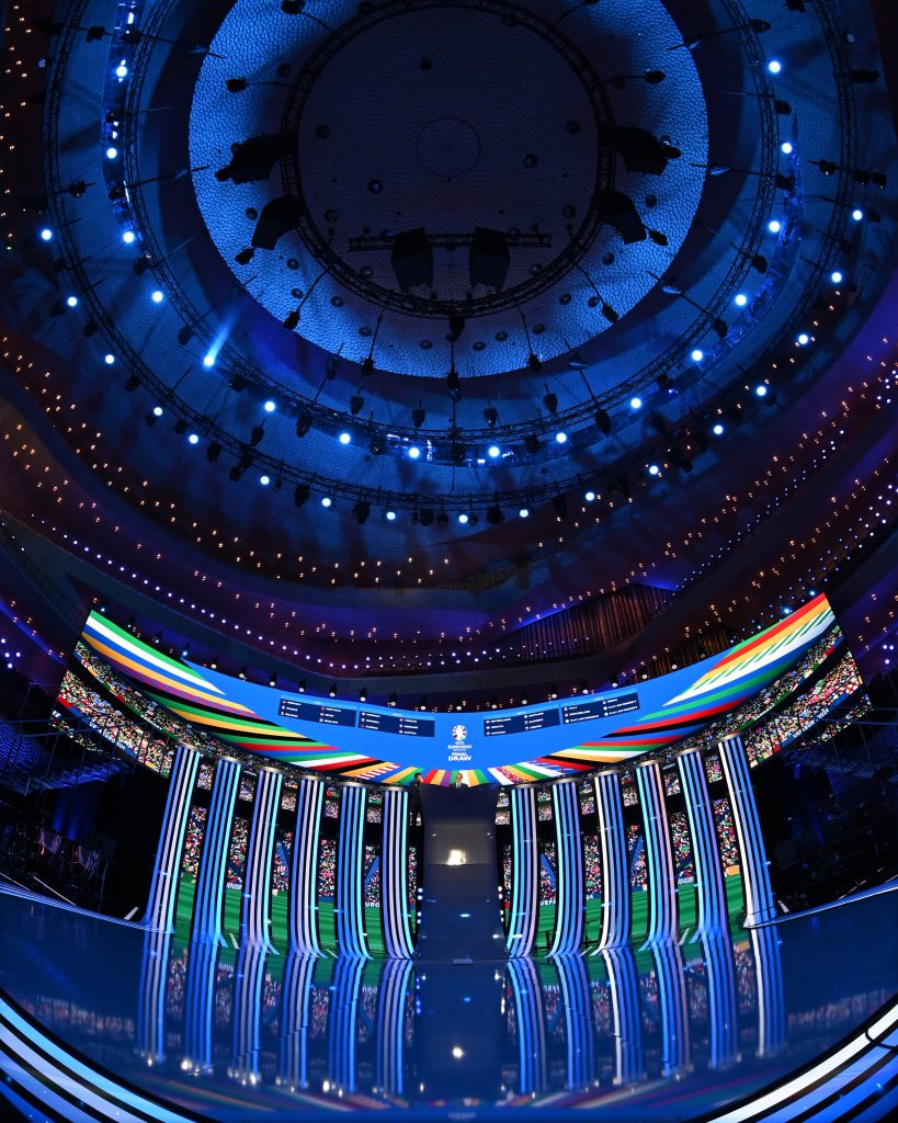 Sala în care va avea loc tragerea la sorți a grupelor Euro