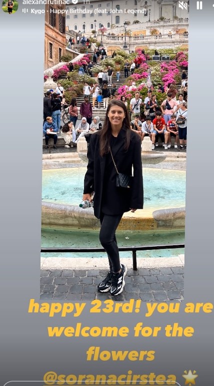 Mesajul amuzant pe care fiul lui Țiriac i l-a transmis Soranei Cîrstea de ziua ei „Cu plăcere”! Unde a petrecut românca (1)